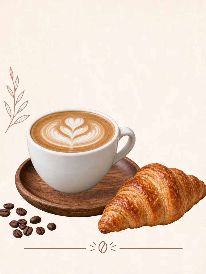 Café flyer: Text layers hidden