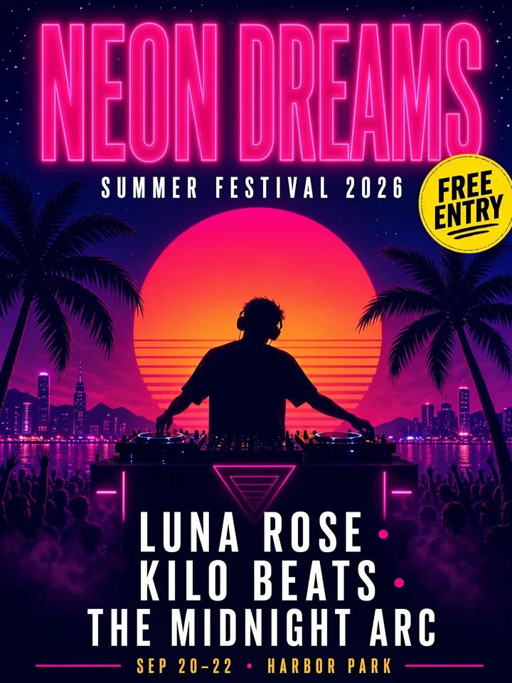 بعد: NEON DREAMS, SEP 20–22