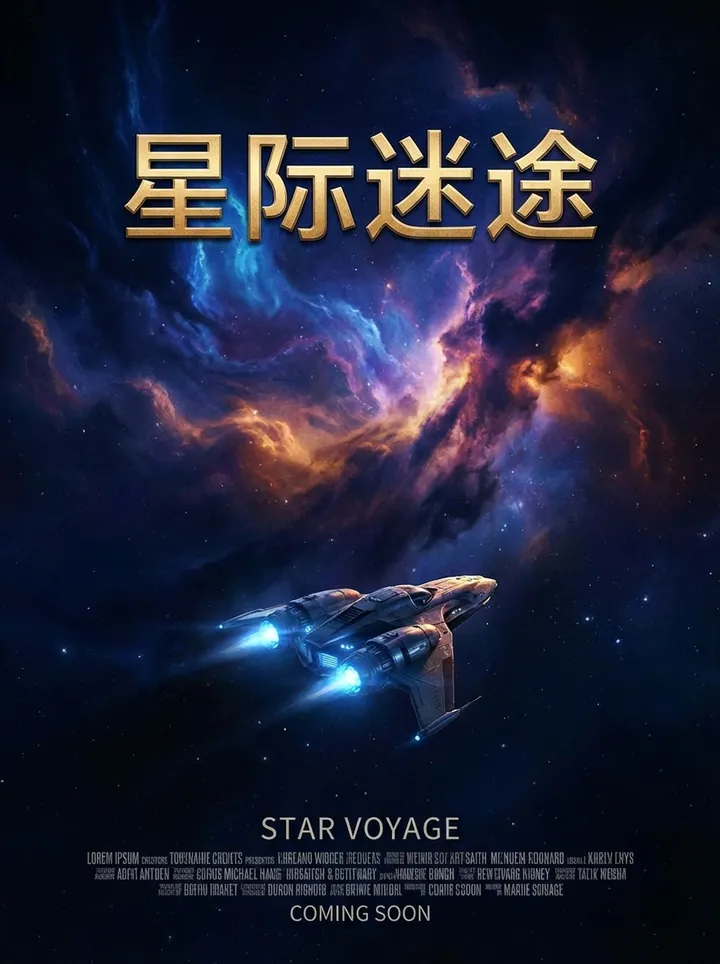 Movie poster — original flat image