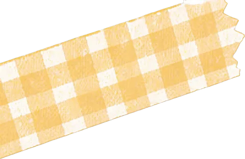 Social post cover layer: Yellow checkered tape